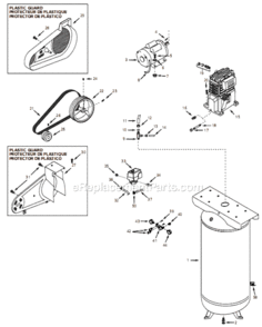 Part Location Diagram of AR210001CG Campbell Hausfeld Tank